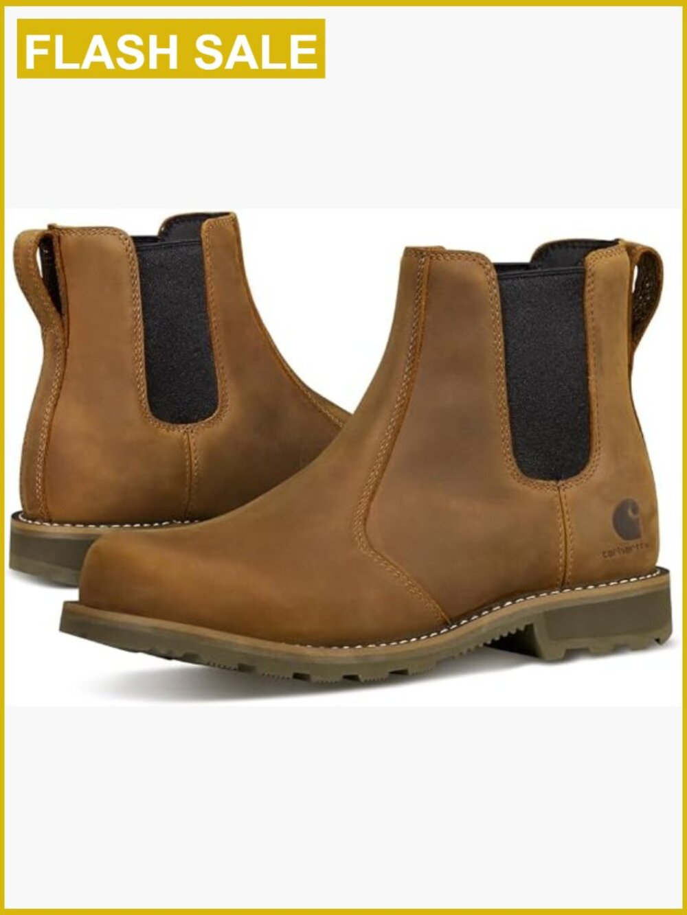 Women's Chelsea Work Boot – Water Resistant, Slip-Resistant Rubber Outsole,